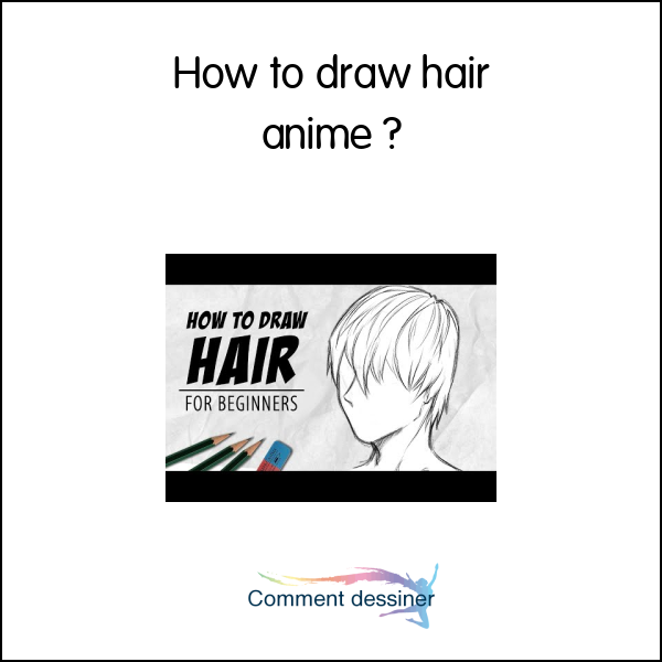 How to draw hair anime
